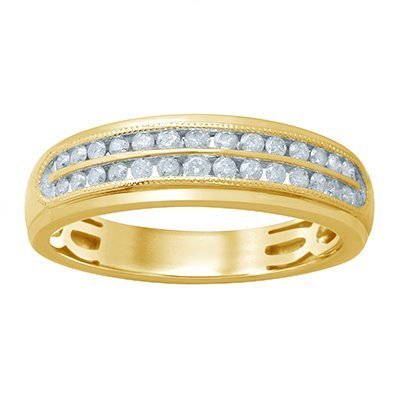 10K 0.48-0.52CT D-BAND RING MENS RDS