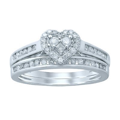 10K 0.48-0.52CT D-BRIDAL SET PCT/RDS