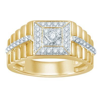10K 0.48-0.52CT D-RING MENS RDS