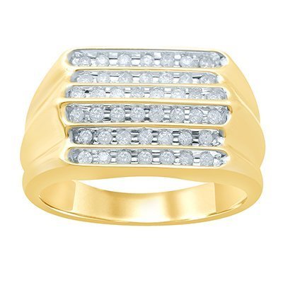 10K 0.48CT D-RING MENS RDS
