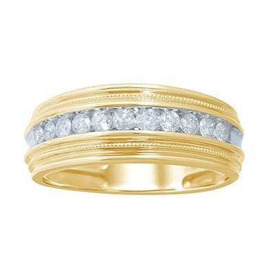10K 0.49-0.50CT D-BAND RING MENS RDS