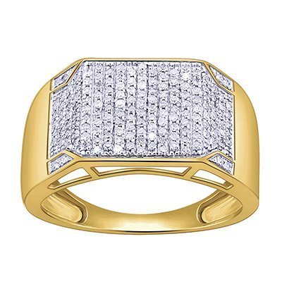 10K 0.50-0.52CT D-RING MENS RDS