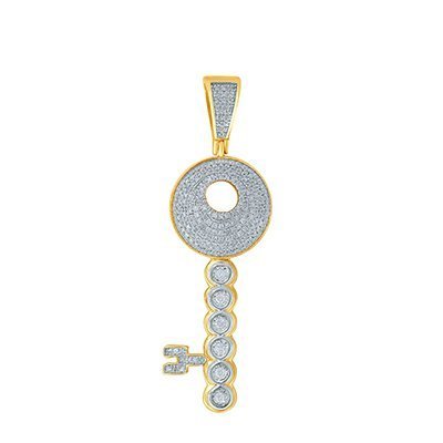 10K 0.50-0.53CT D-PENDANT RDS KEY