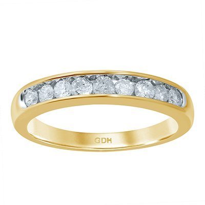 10K 0.50-0.53CT D-RING BAND LDS RDS