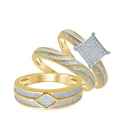 10K 0.50-0.55CT D-TRIO SET RDS