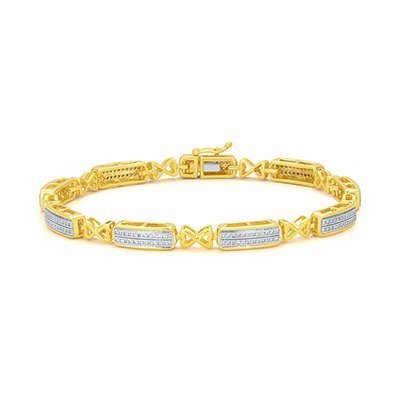 10K 0.50CT D-BRACELET LDS RDS MP
