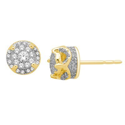 10K 0.50CT D-EARRING LDS RDS