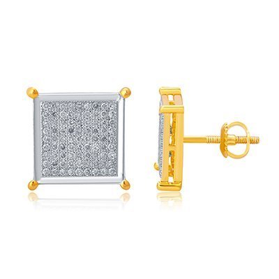 10K 0.50CT D-EARRING RDS MP SQUARE