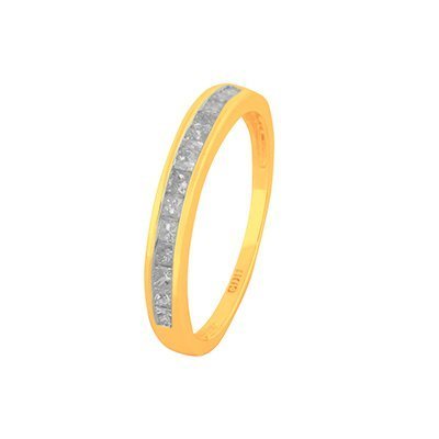 10K 0.50CT D-RING BAND LDS PCT