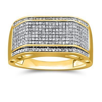 10K 0.51-0.57CT D-RING MENS RDS