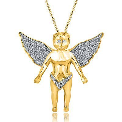 10K 0.51-0.61CT D-PENDANT RDS