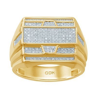 10K 0.51CT D-RING MENS RDS