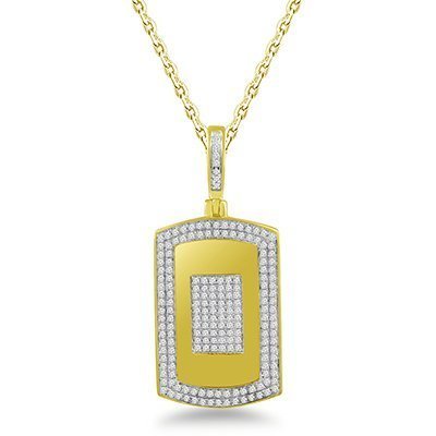 10K 0.52-0.54CT D-PENDANT MEN RDS MP