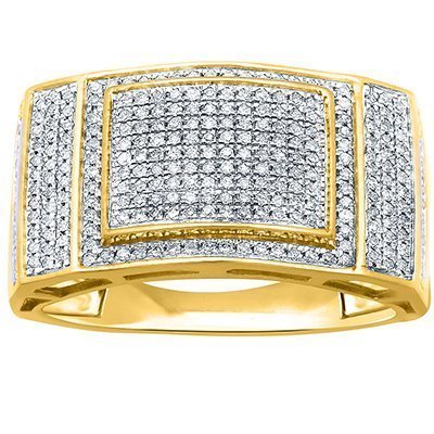 10K 0.52-0.60CT D-RING MENS RDS