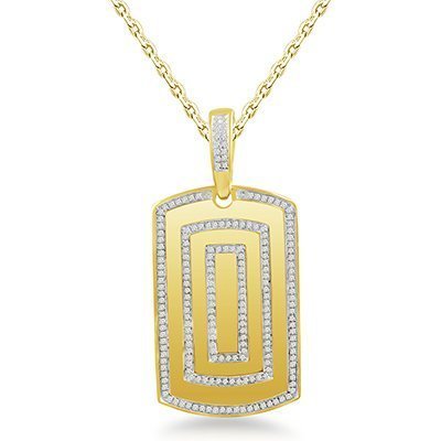 10K 0.56-0.61CT D-PENDANT RDS
