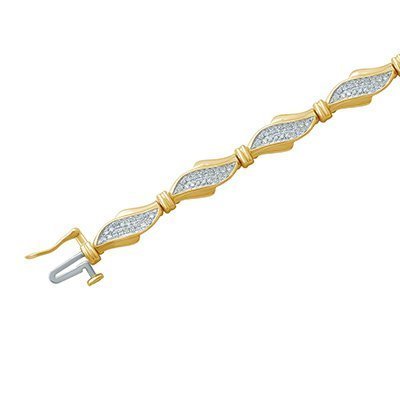 10K 0.58-0.63CT D-BRACELET LDS RDS