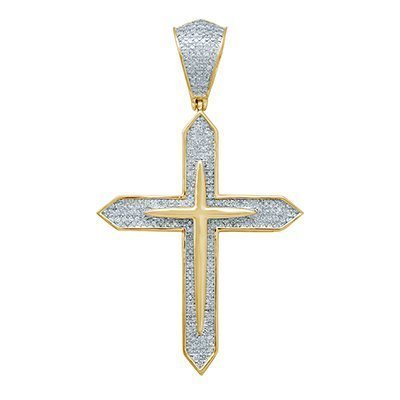 10K 0.61-0.62CT D-PENDANT RDS