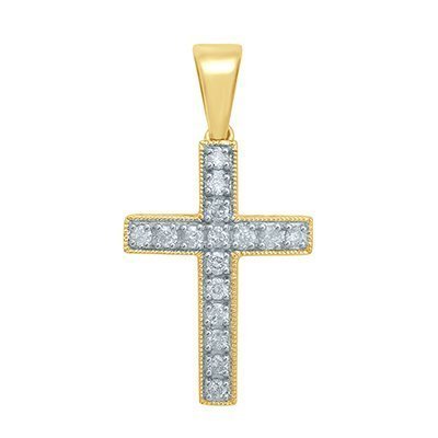 10K 0.61-0.63CT D-PENDANT MEN RDS