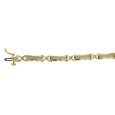 10K 0.62-0.76CT D-BRACELET LDS RDS MP