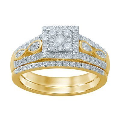 10K 0.66-0.68CT D-BRIDAL SET LDS RDS