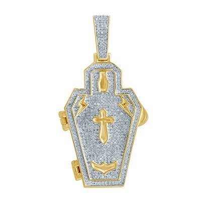 10K 0.72-0.74CT D-PENDANT MEN PCS