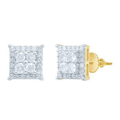 10K 0.72-0.77CT D-EARRING RDS