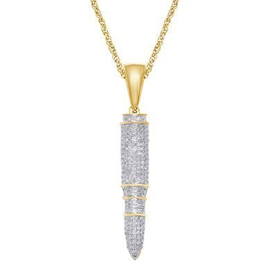 10K 0.72-0.81CT D-PENDANT MENS RDS