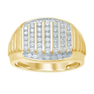 10K 0.73-0.78CT D-RING MEN RDS