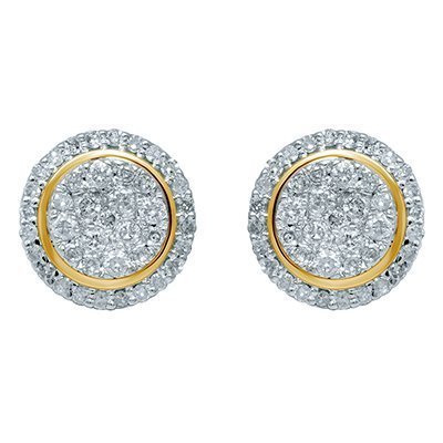 10K 0.77CT D-EARRING LDS RDS