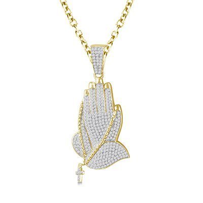 10K 0.81-0.84CT D-PENDANT MEN RDS