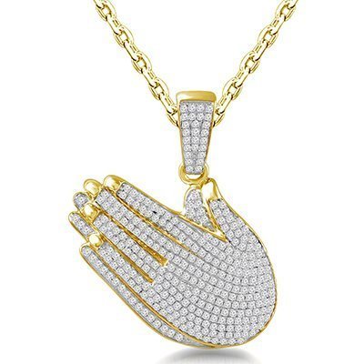 10K 0.83-0.84CT D-PENDANT MEN RDS