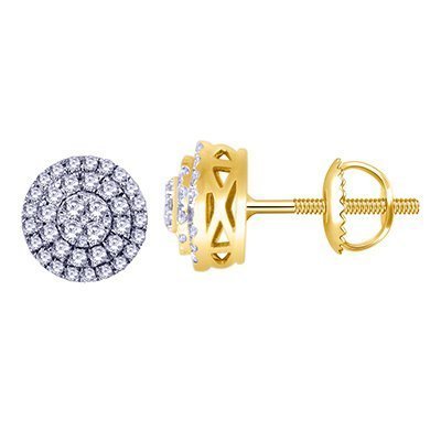 10K 0.90-0.95CT D-EARRING RDS