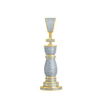 10K 0.92-0.97CT D-PENDANT MEN RDS MP