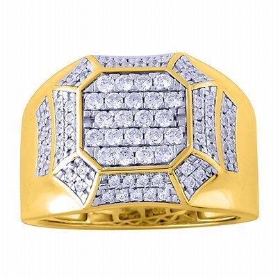 10K 0.92-0.97CT D-RING MEN RDS