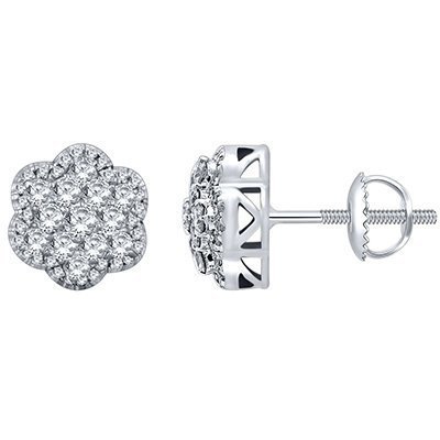 10K 0.93-0.99CT D-EARRING RDS