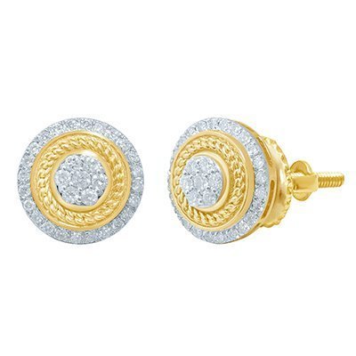 10K 0.96-1.00CT D-EARRING RDS