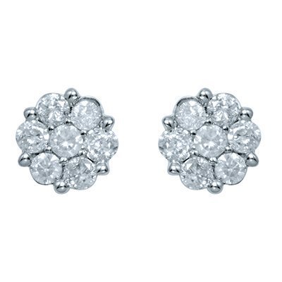 10K 0.96CT D-EARRING LDS RDS