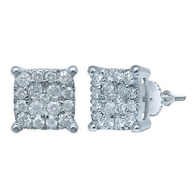 10K 0.97-1.00CT D-EARRING RDS