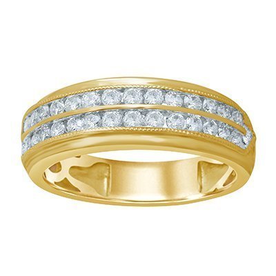 10K 0.97-1.02CT D-BAND RING MENS RDS