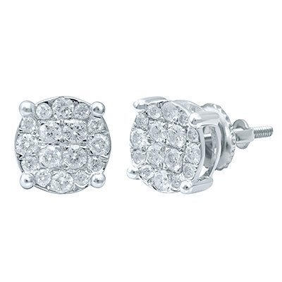 10K 0.97-1.03CT D-EARRING RDS