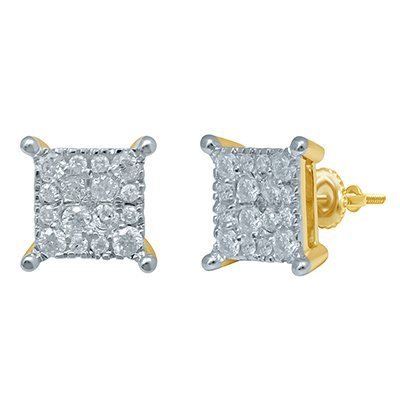 10K 0.98-1.00CT D-EARRING RDS