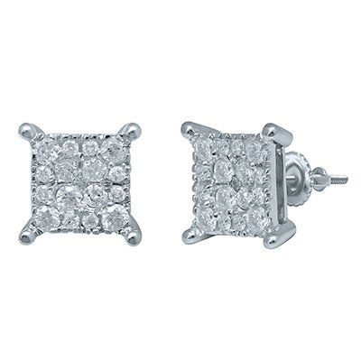 10K 0.98-1.00CT D-EARRING RDS