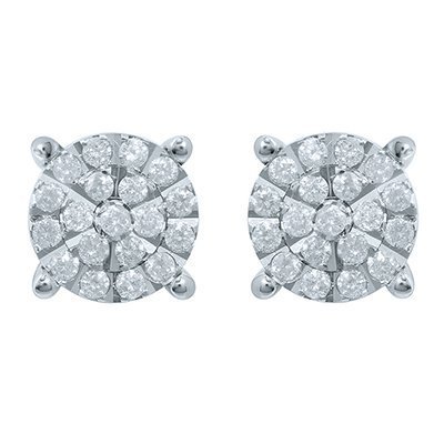10K 0.98-1.00CT D-EARRINGS RDS