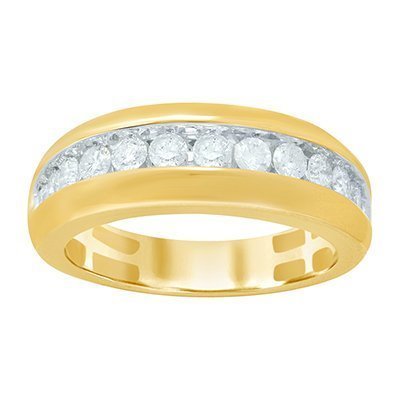 10K 0.98CT D-BAND RING MENS RDS