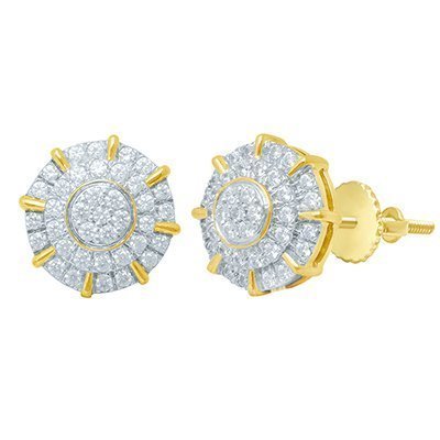 10K 0.99-1.00CT D-EARRING RDS