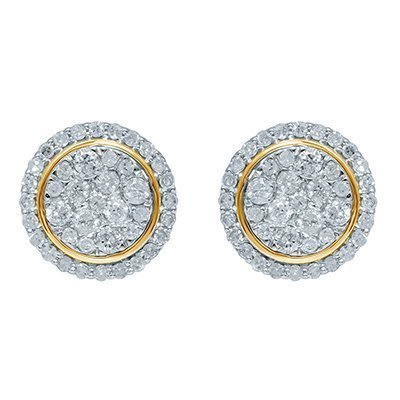 10K 0.99CT D-EARRING LDS RDS