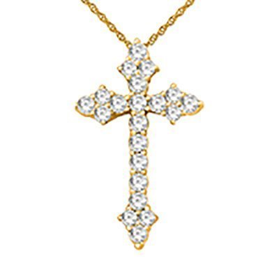 10K 1.00-1.03CT D-PENDANT LDS WITH CHAIN