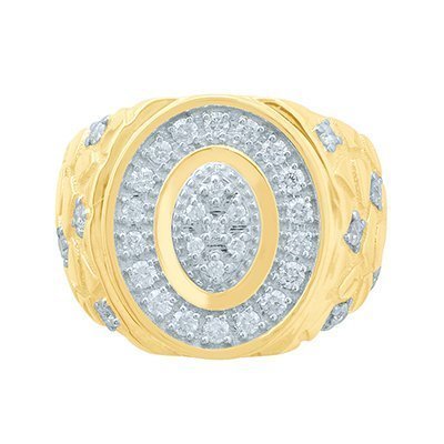 10K 1.00-1.04CT D-RING MEN RDS
