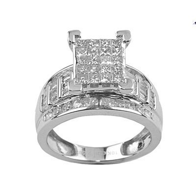 10K 1.00CT D-RING LDS PCT/BAG/RD