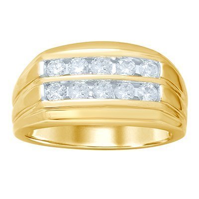 10K 1.01-1.03CT D-RING MENS RDS